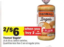 Meijer Thomas' Bagels offer