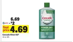 Meijer Cascade Rinse Aid offer