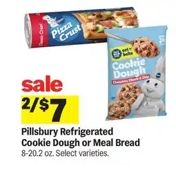 Meijer Pillsbury Refrigerated Cookie Dough or Meal Bread offer