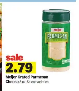 Meijer Meijer Grated Parmesan Cheese offer