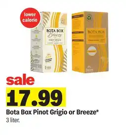 Meijer Bota Box Pinot Grigio or Breeze offer