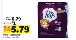 Meijer Puffs Facial Tissue offer