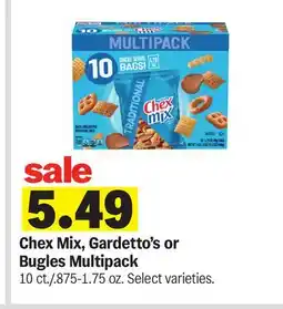 Meijer Chex Mix, Gardetto's or Bugles Multipack offer