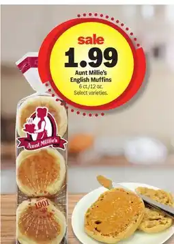 Meijer Aunt Millie's English Muffins offer