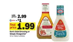 Meijer Ken's Salad Dressing or Simply Vinaigrette offer