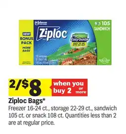 Meijer Ziploc Bags offer
