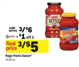 Meijer Ragu Pasta Sauce offer