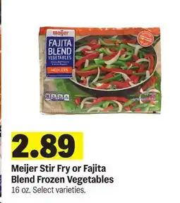 Meijer Meijer Stir Fry or Fajita Blend Frozen Vegetables offer