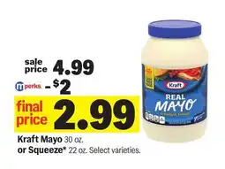 Meijer Kraft Mayo 30 oz. or Squeeze* 22 oz offer