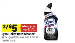 Meijer Lysol Toilet Bowl Cleaner offer