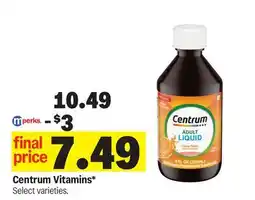 Meijer Centrum Vitamins offer