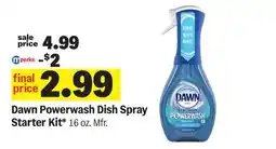 Meijer Dawn Powerwash Dish Spray Starter Kit offer