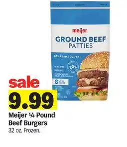 Meijer Meijer ¼ Pound Beef Burgers offer