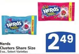 Albertsons Nerds clusters share size offer