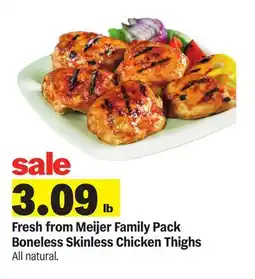 Meijer Family Pack Boneless Skinless Chicken Thighs offer