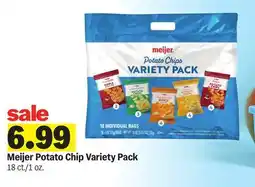 Meijer Meijer Potato Chip Variety Pack offer