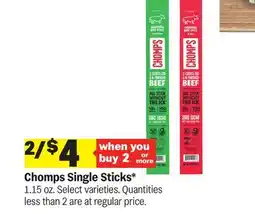 Meijer Chomps Single Sticks offer