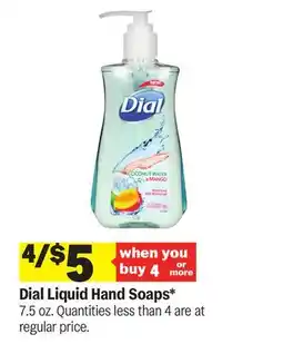 Meijer Dial Liquid Hand Soaps offer