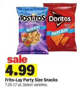 Meijer Frito-Lay Party Size Snacks offer