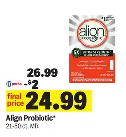 Meijer Align Probiotic offer