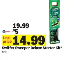 Meijer Swiffer Sweeper Deluxe Starter Kit offer