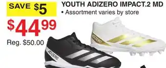 Dunham's Sports YOUTH ADIZERO IMPACT .2 MD offer
