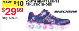 Dunham's Sports YOUTH HEART LIGHTS ATHLETIC SHOES offer