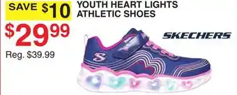 Dunham's Sports YOUTH HEART LIGHTS ATHLETIC SHOES offer