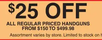 Dunham's Sports ALL REGULAR PRICED HANDGUNS offer