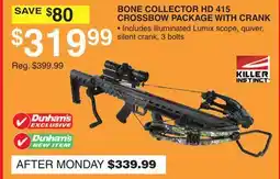 Dunham's Sports BONE COLLECTOR HD 415 CROSSBOW PACKAGE WITH CRANK offer