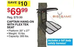 Dunham's Sports CAPTAIN HANG-ON WITH FLEX TEK SEAT offer
