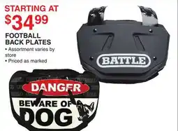 Dunham's Sports FOOTBALL BACK PLATES offer