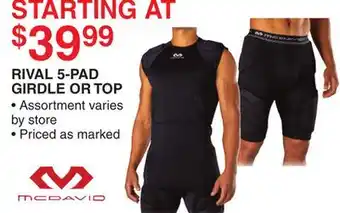 Dunham's Sports RIVAL 5-PAD GIRDLE OR TOP offer