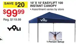 Dunham's Sports 10' X 10' EASYLIFT 100 INSTANT CANOPY offer