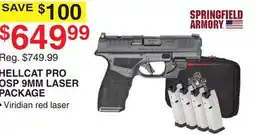 Dunham's Sports HELLCAT PRO OSP 9MM LASER PACKAGE offer