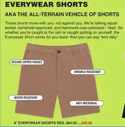 Dunham's Sports 8 EVERYWEAR SHORTS offer
