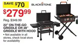 Dunham's Sports 22 ON-THE-GO GRIDDLE OR 28 GRIDDLE WITH HOOD offer