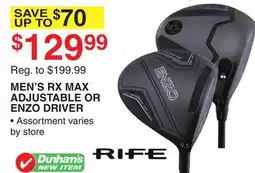 Dunham's Sports MEN'S RX MAX ADJUSTABLE OR ENZO DRIVER offer