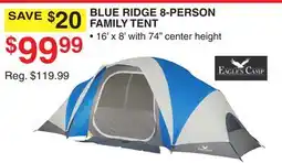 Dunham's Sports BLUE RIDGE 8-PERSON FAMILY TENT offer