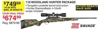 Dunham's Sports 110 WOODLAND HUNTER PACKAGE offer
