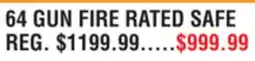 Dunham's Sports 64 GUN FIRE RATED SAFE offer