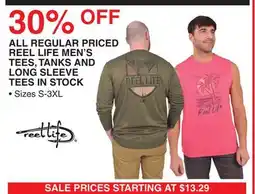 Dunham's Sports REEL LIFE MEN'S TEES, TANKS AND LONG SLEEVE TEES IN STOCK offer