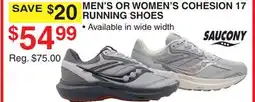 Dunham's Sports MEN'S OR WOMEN'S COHESION 17 RUNNING SHOES offer