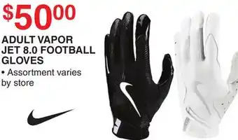 Dunham's Sports ADULT VAPOR JET 8.0 FOOTBALL GLOVES offer