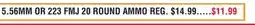 Dunham's Sports 5.56MM OR 223 FMJ 20 ROUND AMMO offer