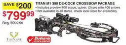 Dunham's Sports TITAN M1 390 DE-COCK CROSSBOW PACKAGE offer