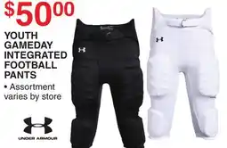 Dunham's Sports YOUTH GAMEDAY INTEGRATED FOOTBALL PANTS offer