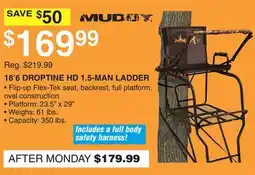 Dunham's Sports 18' 6 DROPTINE HD 1.5-MAN LADDER offer