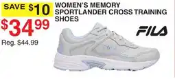 Dunham's Sports FILA WOMEN'S MEMORY SPORTLANDER CROSS TRAINING SHOES offer