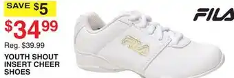 Dunham's Sports YOUTH SHOUT INSERT CHEER SHOES offer